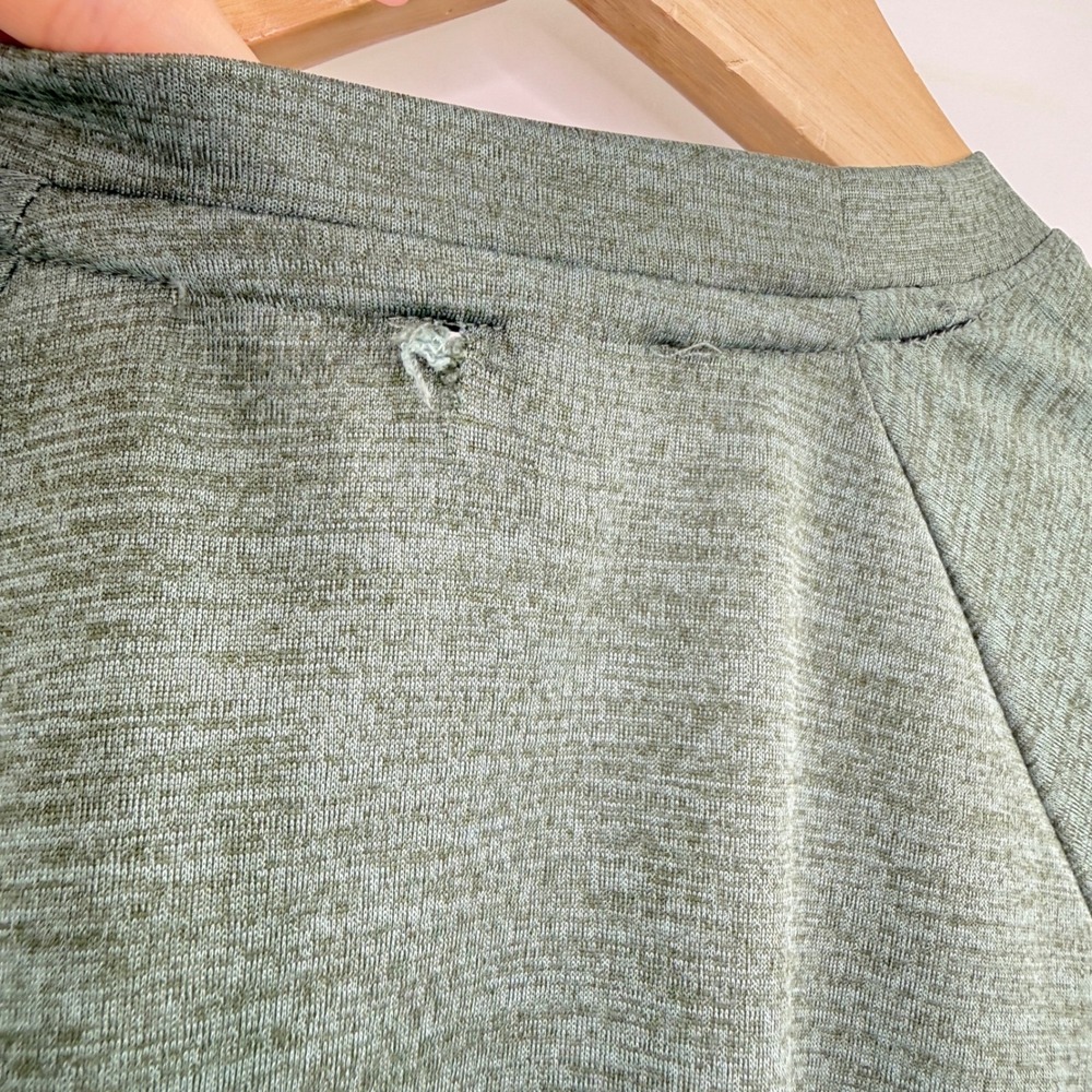 Balance Collection Mens Heathered Sage Green Raglan Performance T-Shirt Flaw - Picture 6 of 10